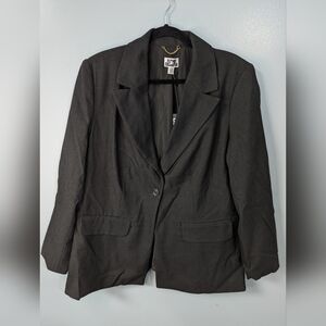 Elegant Charcoal Women's Blazer